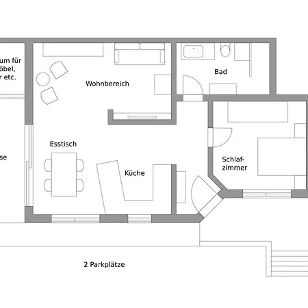 公寓 Rebenrain, 80qm *
